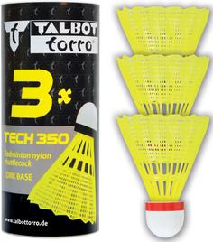 Talbot-Torro TECH 350 Gelb Speed fast Badmintonball weiß