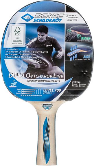 Donic-Schildkr&ouml;t Ovtcharov 700 Tischtennisschl&auml;ger schwarz