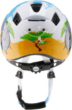 Rückansicht von Uvex Kid 2 Fahrradhelm Kinder desert