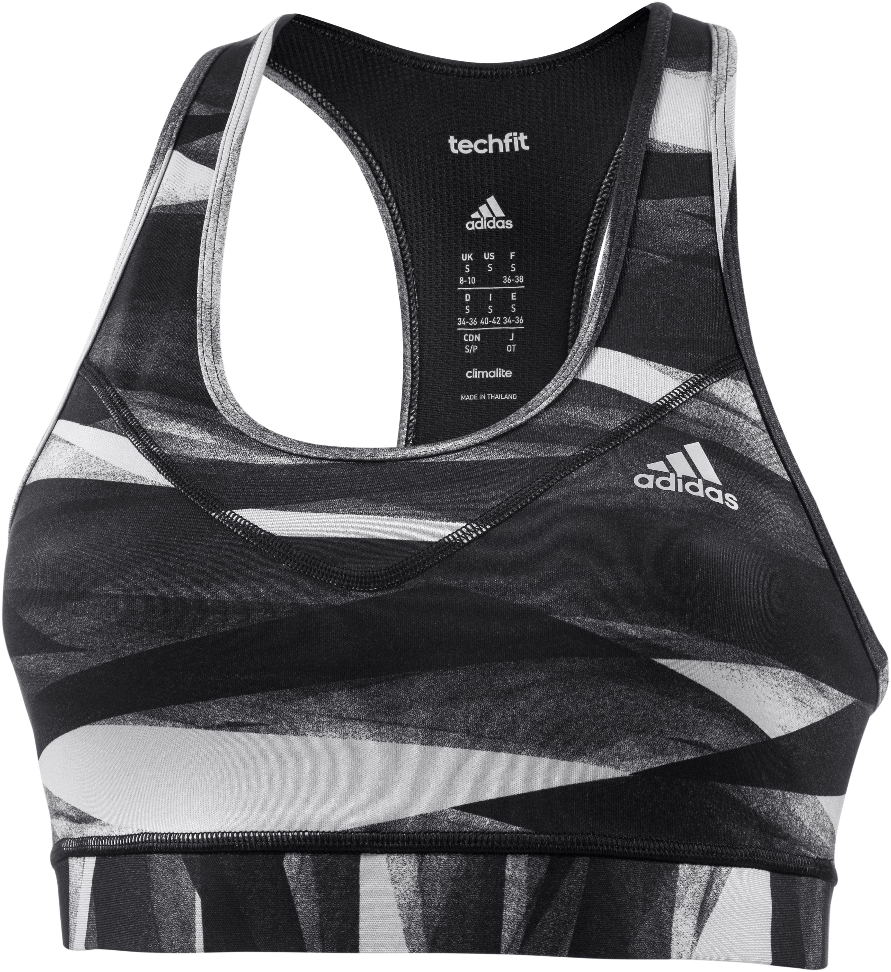 Adidas Techfit Sport-BH Damen schwarz-grau im Online Shop ...
