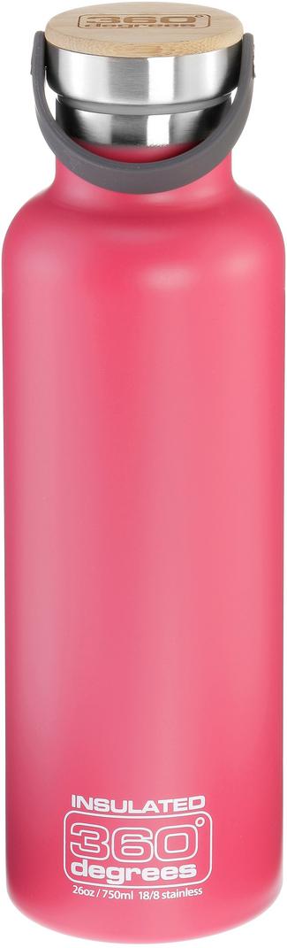 360&deg; degrees Vacuum insulated Isolierflasche pink