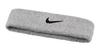 Nike SWOOSH Stirnband - grey heather-black