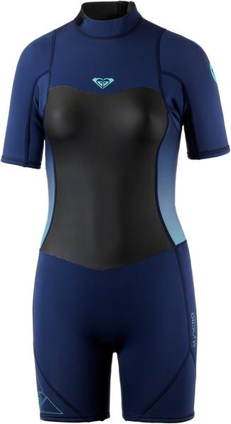 Roxy Junior Syncro Girl BZ SS SP FLT 2mm Neoprenshorty Kinder Blau
