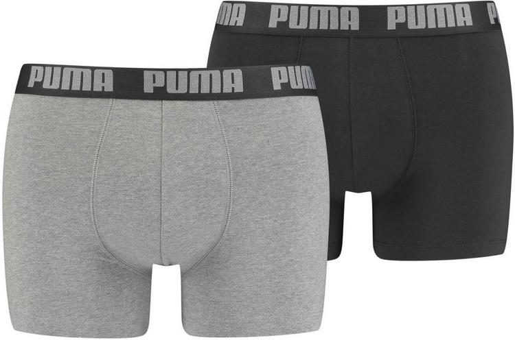 PUMA PUMA Basic Unterhose Herren - dark grey melange-black - 0 | SportScheck