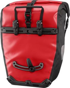 Rückansicht von ORTLIEB Back Roller Classic Fahrradtasche red-black