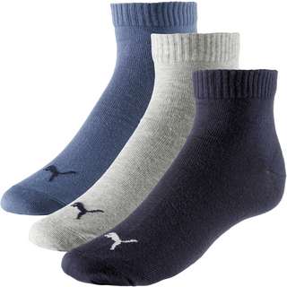 PUMA Quarter Socken Pack navy-grey-nightshadow blue