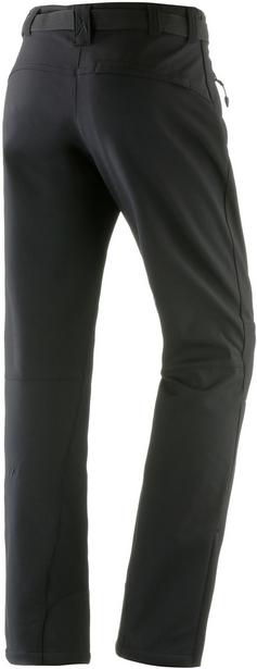 Rückansicht von Maier Sports Tech Softshellhose Damen black