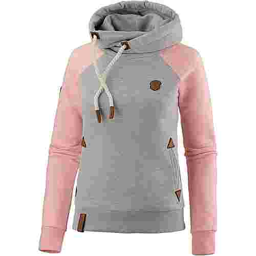 Naketano So Ein Otto II Grey & Pink Melange Hoodie Naketano So Ein Otto II Grey & Pink Melange Hoodie