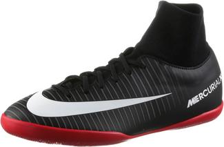 Nike JR MERCURIALX VICTORY 6 DF IC Fu&szlig;ballschuhe Kinder BLACK/WHITE-DK GREY-UNIV RED