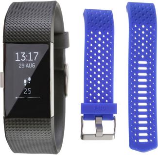 FitBit Charge 2 Bundle Fitness Tracker black-cobalt
