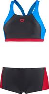Arena Rem Bikini Set Damen - black/red/pix blue