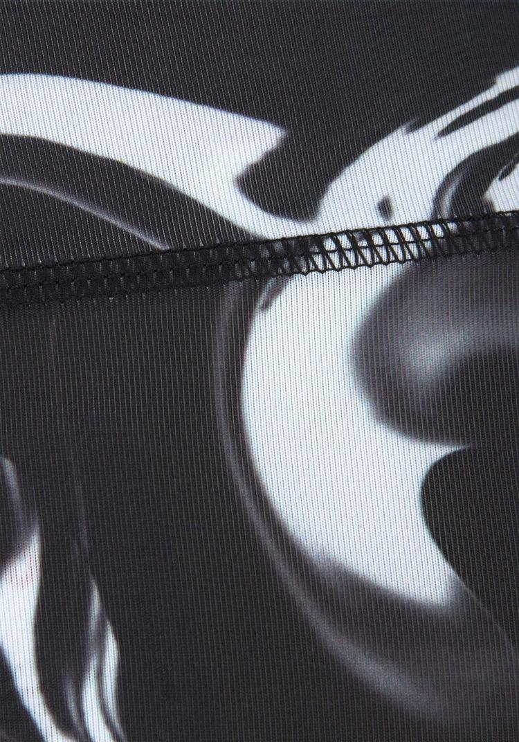 LASCANA Active LASCANA Active Caprileggings Tights Damen - schwarz-gemustert-wei&szlig; - 3 | SportScheck