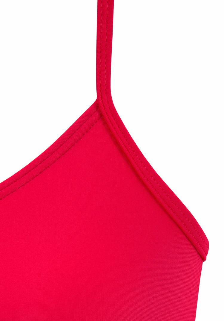 Lascana Lascana Badeanzug Badeanzug Damen - schwarz-rot - 0 | SportScheck
