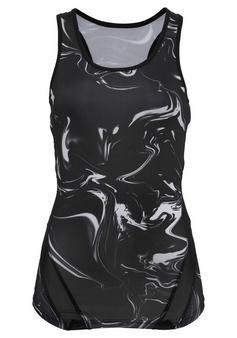 LASCANA Active Funktionsshirt Funktionstank Damen schwarz-marmoriert