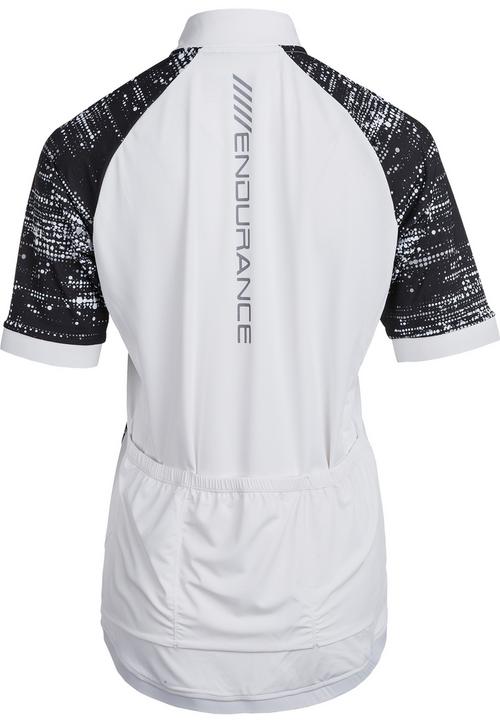 Rückansicht von Endurance VIVIENNE W Fahrradtrikot Damen 1001M Black/White