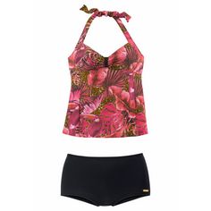 Lascana Tankini Bikini Set Damen pink-bedruckt