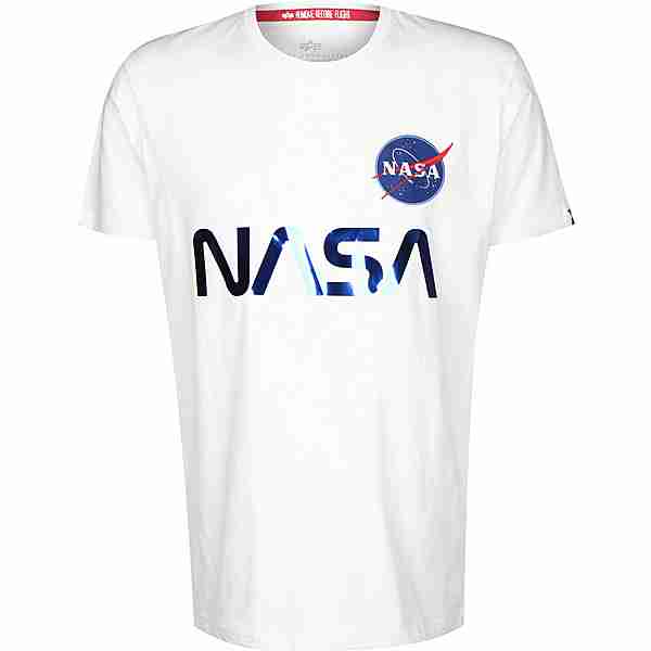 Alpha Industries NASA Reflective T-Shirt Herren weiß