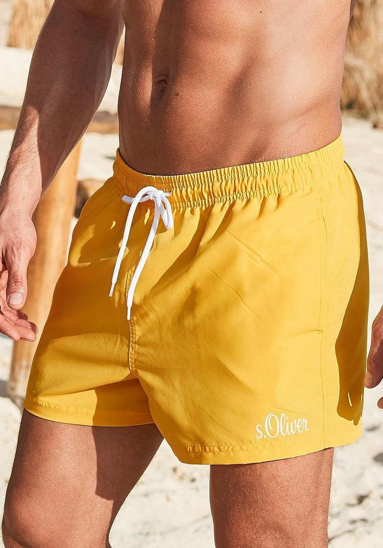 S.OLIVER S.OLIVER Badeshorts Badehose Herren - gelb - 0 | SportScheck