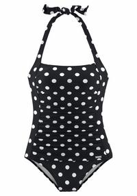 Lascana Badeanzug Badeanzug Damen - schwarz-wei&szlig;