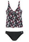 Lascana B&uuml;gel-Tankini Bikini Set Damen - schwarz-bedruckt