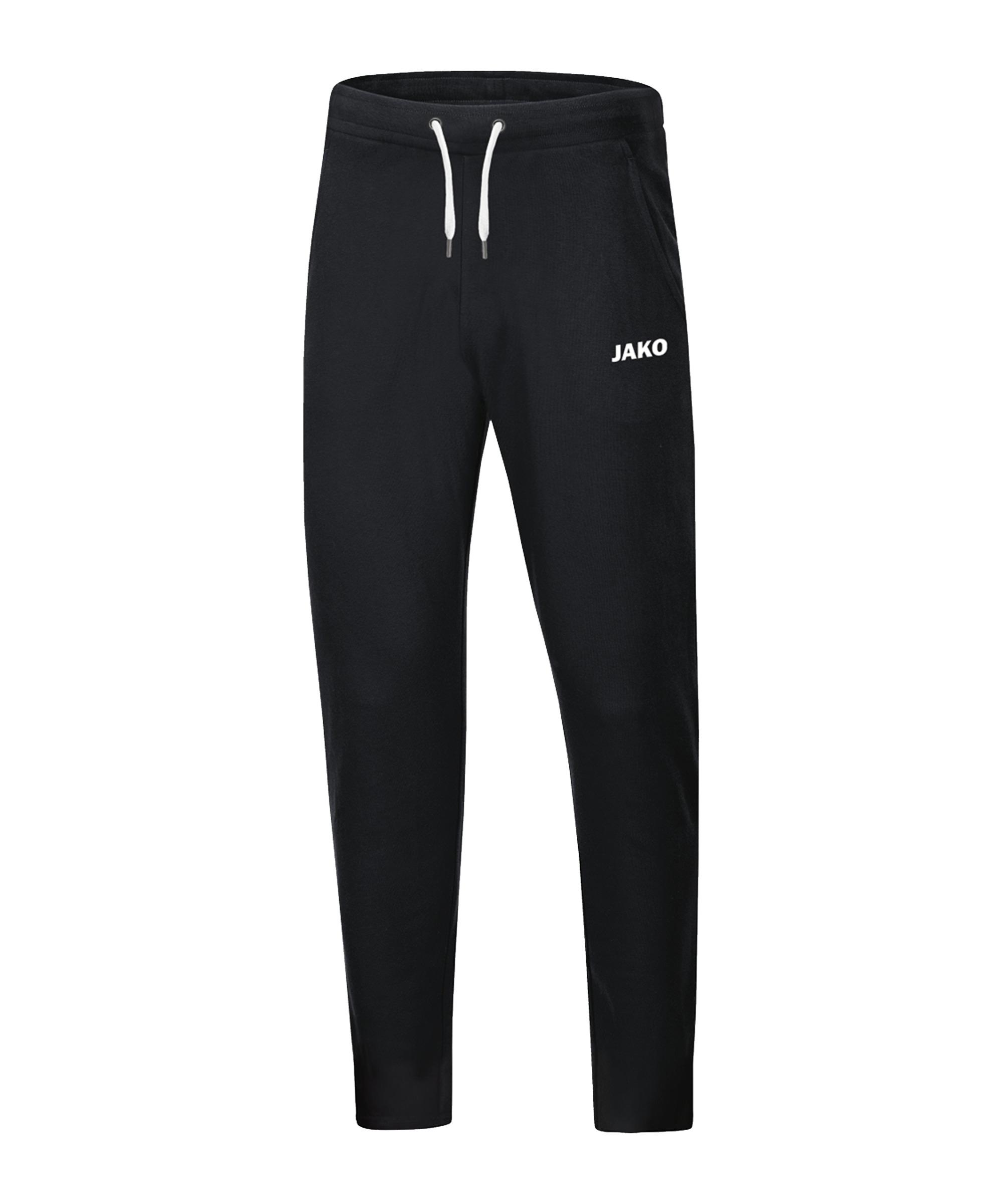 JAKO Unisex Jogginghose Base – Aus Bio-Baumwolle, Vorgewaschen, Mit Bündchen & Seitentaschen, Mehrere Farben