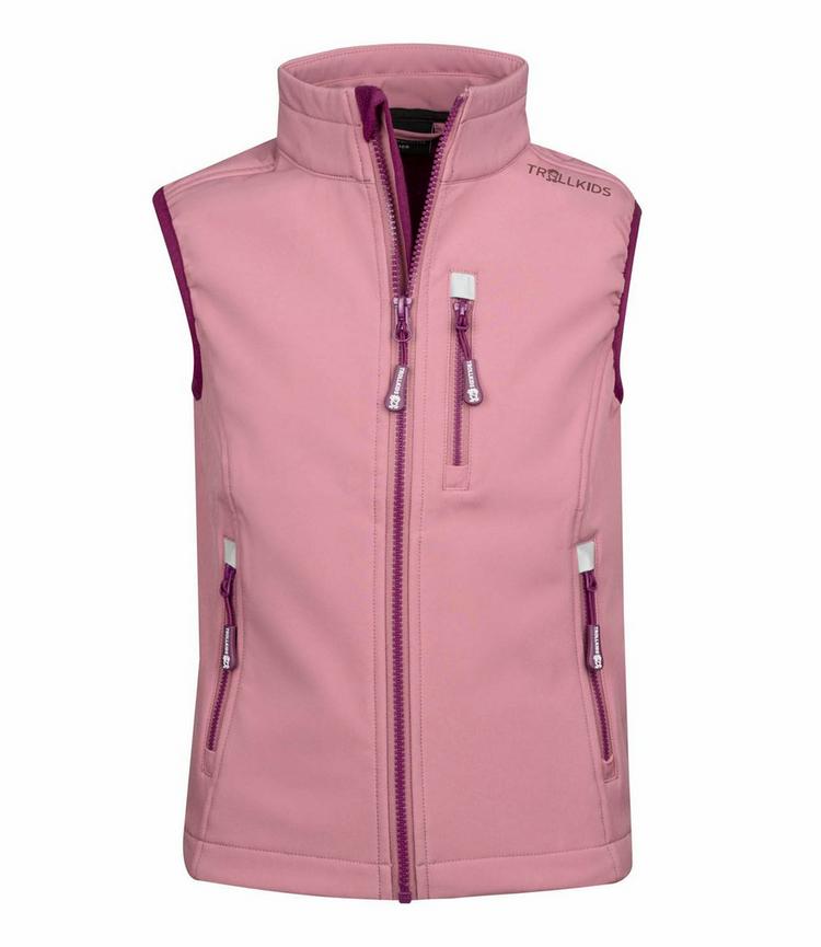 Trollkids Trollkids Trollfjord Outdoorweste Kinder - Orchidee/Maulbeere - 0 | SportScheck