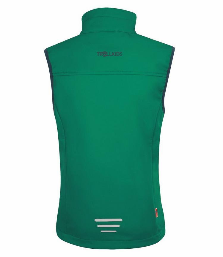 Trollkids Trollkids Trollfjord Outdoorweste Kinder - Pfeffergr&uuml;n/Marineblau - 0 | SportScheck
