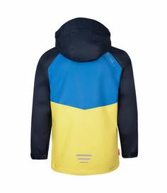 Rückansicht von Trollkids Nusfjord Regenjacke Kinder Marineblau/Leuchtendes Blau