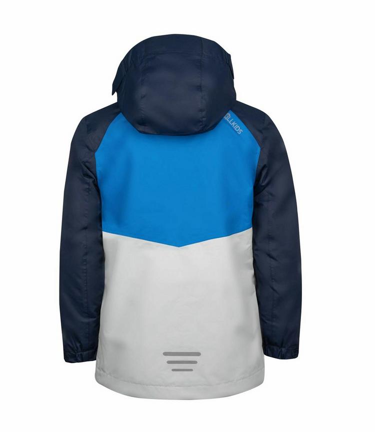 Trollkids Trollkids Nusfjord Regenjacke Kinder - Marineblau/Leuchtblau/Wolkengrau - 0 | SportScheck