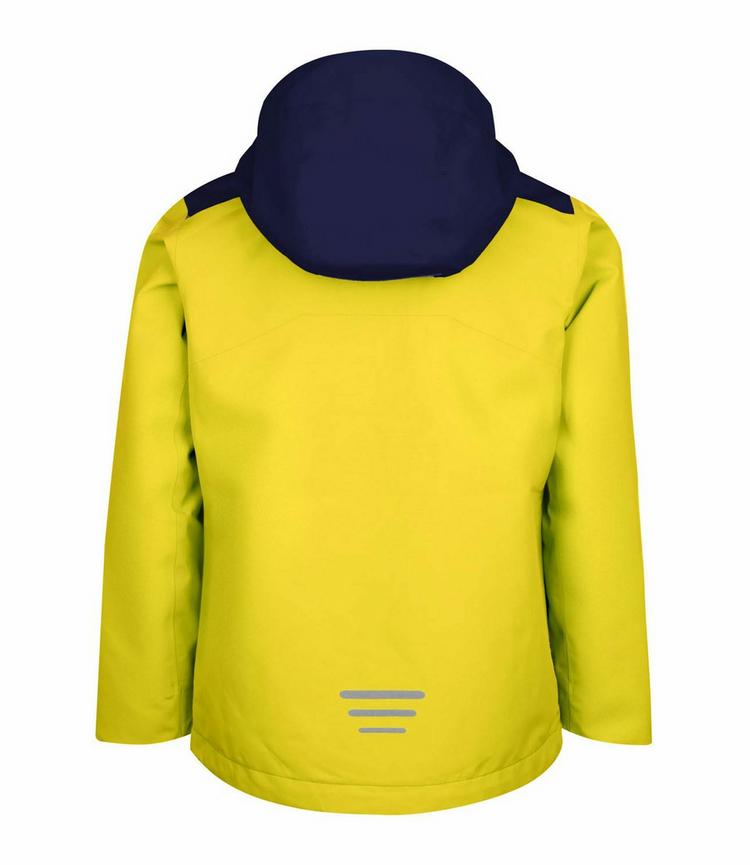 Trollkids Trollkids Bergen Regenjacke Kinder - Tr&uuml;bes Gelb/Marineblau - 0 | SportScheck