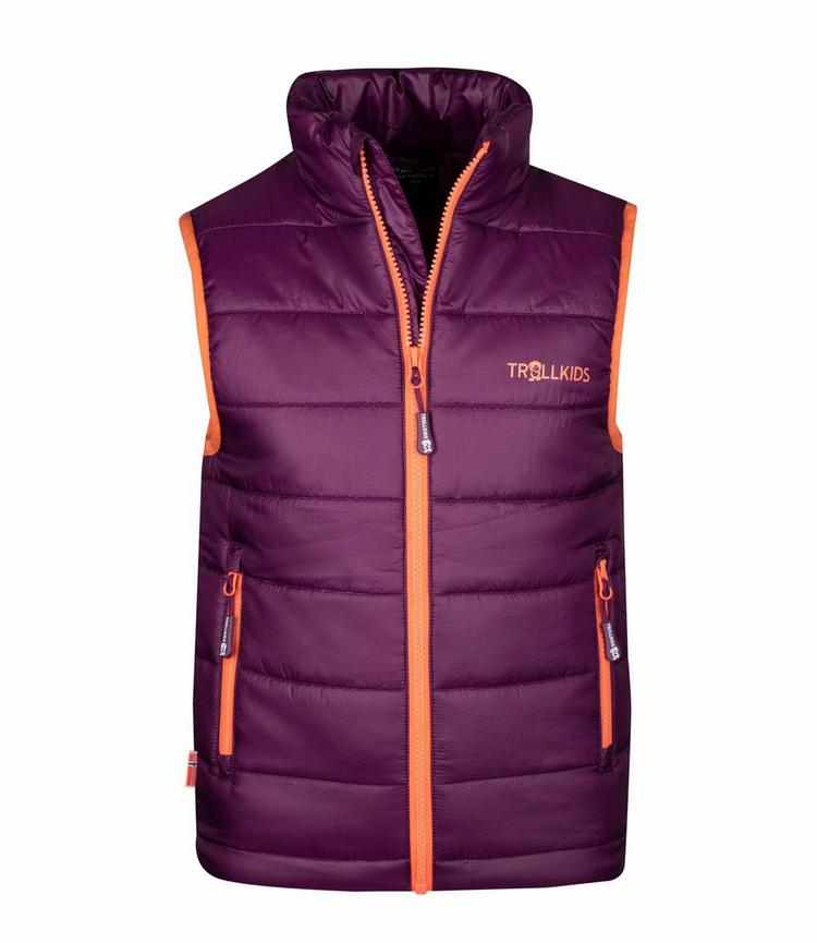 Trollkids Trollkids Trondheim Outdoorweste Kinder - Maulbeere/Pfirsich - 0 | SportScheck