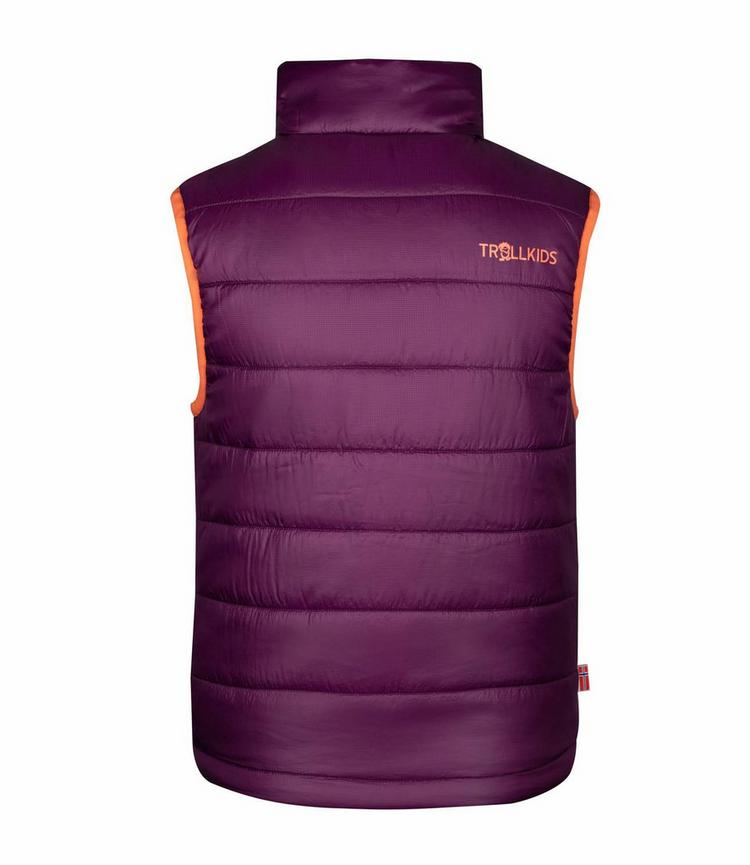 Trollkids Trollkids Trondheim Outdoorweste Kinder - Maulbeere/Pfirsich - 0 | SportScheck