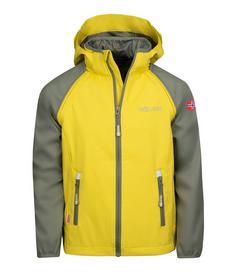 Trollkids Rondane Softshelljacke Kinder Trübes Gelb/Glühendes Blau