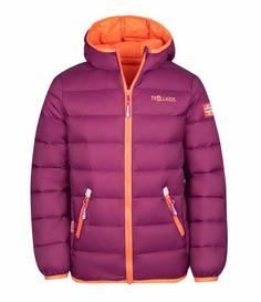 Trollkids Dovrefjell Daunenjacke Kinder Maulbeere/Pfirsich