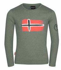 Trollkids Oslo Longshirt Kinder - Lehmgr&uuml;n