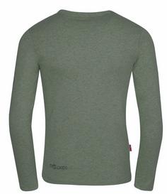 Rückansicht von Trollkids Oslo Longshirt Kinder Lehmgrün