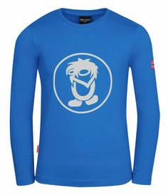 Trollkids Troll Longshirt Kinder Leuchtendes Blau/wolkig grau