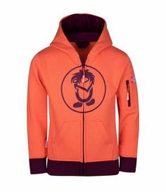 Trollkids Sortland Hoodie Kinder Pfirsich/Maulbeere