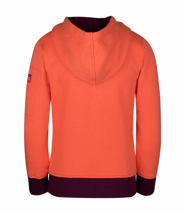 Trollkids Trollkids Sortland Hoodie Kinder - Pfirsich/Maulbeere - 0 | SportScheck