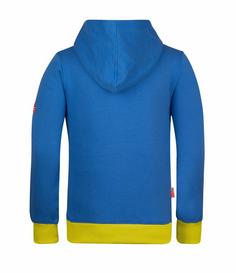 Rückansicht von Trollkids Troll Hoodie Kinder Leuchtendes Blau/Trübes Gelb