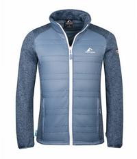 Westfjord Gullfoss Fleecejacke Herren - Klippenblau/Wei&szlig;