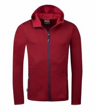 Westfjord Skardsvik Fleecejacke Herren - Bordeauxrot/Marineblau