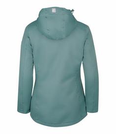 Rückansicht von Westfjord Hverfjall Doppeljacke Damen Grün