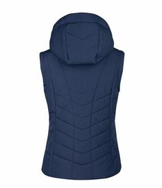 Rückansicht von Westfjord Krafla XT Outdoorweste Damen Marineblau/Rot