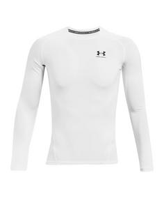 Under Armour HG Sweatshirt Laufshirt Herren weiss