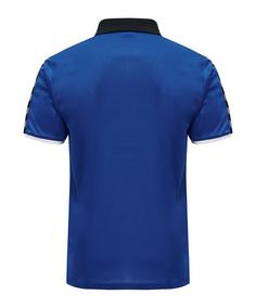 Rückansicht von hummel Authentic Functional Poloshirt Poloshirt Herren blau