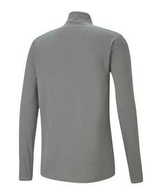 Rückansicht von PUMA Cross the Line HalfZip Sweatshirt Laufshirt Herren grau