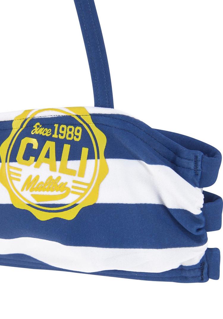 Bench Bench Bandeau-Bikini Bikini Set Damen - blau-wei&szlig; - 0 | SportScheck