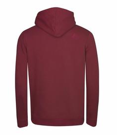 Rückansicht von Westfjord Gullfoss Funktionssweatshirt Herren Bordeaux-Rot