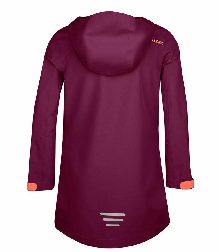 Trollkids Trollkids Lillehammer Regenjacke M&auml;dchen - Maulbeere/Pfirsich - 0 | SportScheck
